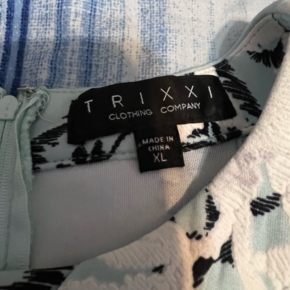 Light Blue Floral Dress - Picture 5 of 5